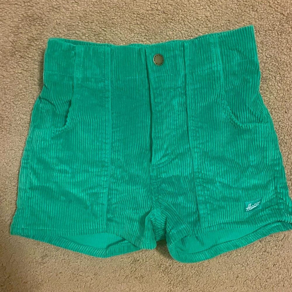 Hammies • Corduroy Shorts • Green • Sz 24